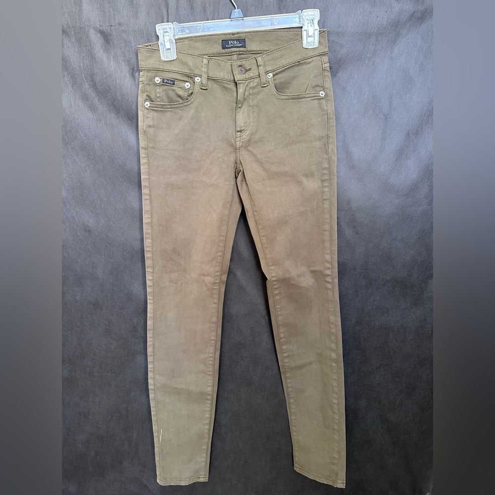 Polo Ralph Lauren Olive Skinny Jeans